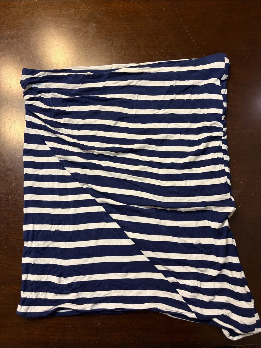 CAbi Navy and White Striped Tube Top - Picture 4 of 4